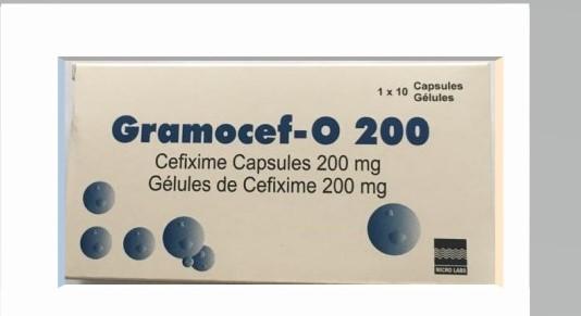 Cefixime 200mg GRAMOCEF-O 200 Capsule 10’s