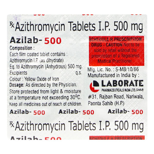 Azithromycin 500mg Tablets (AZILAB)